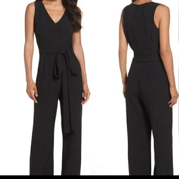 Vince Camuto Pants - VINCE CAMUTO Tie Front Wide Leg Jumpsuit